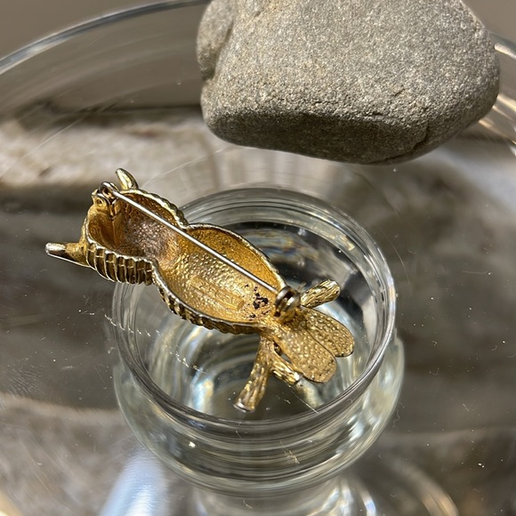 Vintage Owl Brooch Sphinx Jewelry - Picture 9 of 10